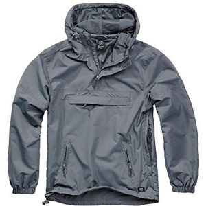 Brandit Summer Windbreaker, regenjas, anorak, trainingsjas, maat S tot 5XL, antraciet, XXL