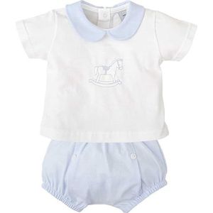 BABIDU Ranita T-shirt met korte mouwen, uniseks, voor baby's, Lichtblauw, 12 Maanden