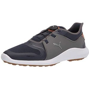 PUMA Heren Ignite Fasten8 Disc golfschoen, Navy Blazer Puma zilver stille schaduw, 48.5 EU