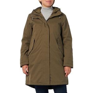 camel active Texxactive damesmantel in katoenlook, donkergroen, 42