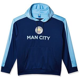 English Premiership Manchester City Mens Side Step Pullover Hoodie, marineblauw, klein, marineblauw, S