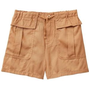 United Colors of Benetton Shorts voor meisjes en meisjes, Bruin, 130 cm