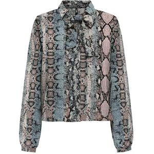 Onlnova Life Vis L/S Tyla Bow Top, blauw (ombre blue), M