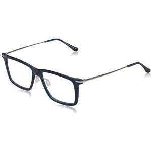 Italia Independent Men's 5354 Sunglasses, Dark Blue and Silver, 53