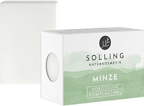 SOLLING - Naturkosmetik - Munt Kokoszeep - 100 g - Handzeep