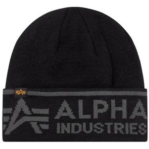 Alpha Industries AI Beanie Gebreide Acryl Muts voor Heren Black/Greyblack