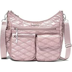 Baggallini Dames Modern Everywhere tas, quilt in rozenlook, eenheidsmaat, Quilt in rozenlook, One Size