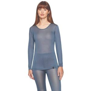 Terramar Thermasilk Pointelle Schep voor dames, staalblauw, M