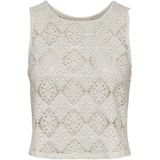 JdY Dames Jdyeva S/L O-Neck Top JRS Dia, cloud dancer, L