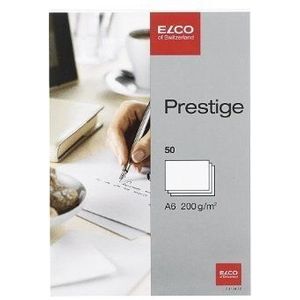Elco A6""Cellozip Prestige"" Card - Wit (Pak van 50)
