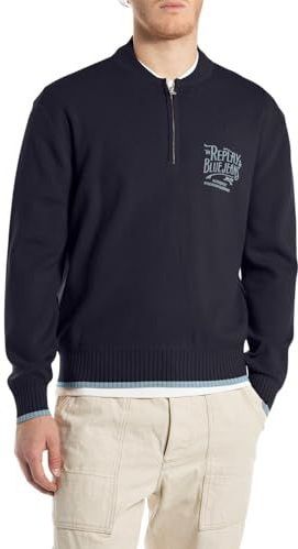 Replay - Uk4886.000.g23538 - Half Rits Trui - Herenkleding - Gerecyclede Polyester Mix