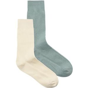 JACK & JONES Heren Jac Premium Socks 2 Pack Noos (2 stuks), almaan-melk., One size