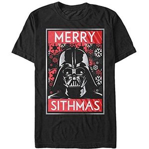 Fifth Sun Officieel gelicentieerd Star Wars Sithmas Vader T-shirt voor heren, Zwart, XXL