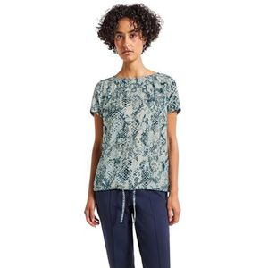 STREET ONE - Blouse - Petrol - Blouseshirt - Dierenprint