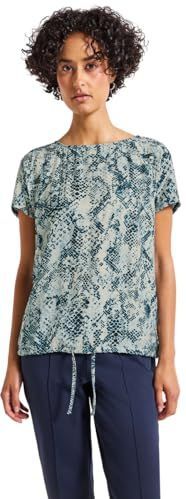 STREET ONE - Blouse - Petrol - Blouseshirt - Dierenprint