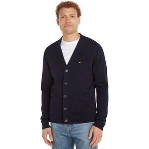 Tommy Hilfiger Heren essentieel katoenen vest MW0MW33111, vest trui, blauw, XXXL, Blauw (Woestijnhemel), 3XL grote maten