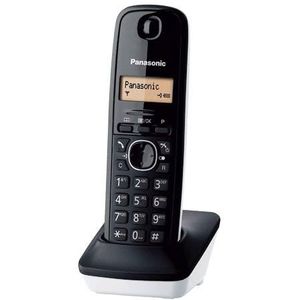 VoltShine Witte draadloze telefoon met intercominstallatie, lcd-display en handsfree, ideaal voor privé- en professioneel gebruik.