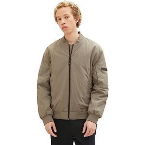 TOM TAILOR Denim Heren College bomberjack met waterafstotende functie, 10415-dusty Olive Green, XXL