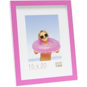 Deknudt Frames Fotolijst met standaard Kleur: roze/wit, grootte (afbeelding): 30 cm H x 24 cm B