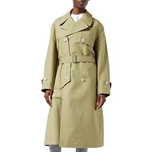 G-STAR RAW High Trenchcoat voor dames, groen (Fresh Army Green A577-9822), XL