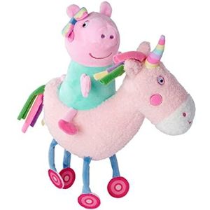 Simba 109262544 Peppa Pig pluche knuffeldier met eenhoorn, geschikt vanaf de eerste levensmaanden