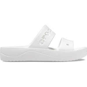 Crocs Baya Platform Sandaal voor dames, Wit, 36/37 EU