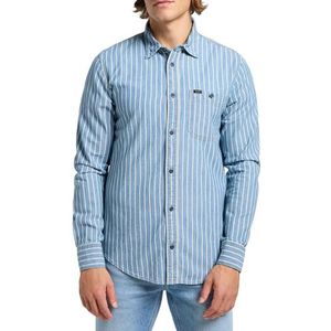 LEE - SURE - Geweven Overhemd - Indigo Dobby - Regular Fit