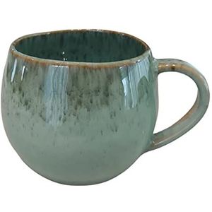 PintoCer - Mok met handvat, aardewerk keramiek, ideaal voor koffie, melk, thee en chocolade, vaatwasser- en magnetronbestendig