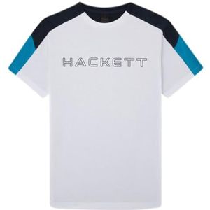 Hackett London Heren gemerceriseerd poloshirt T-shirt, wit (wit), 3XL, Wit (wit), 3XL