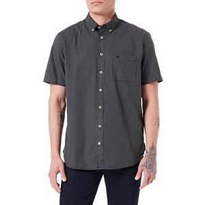 camel active Heren 409230/7S00 Overhemd, Grafiet Grey, S