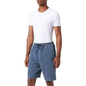 Mavi Heren Stripe Shorts, blauw, wit, L
