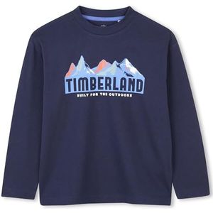 Timberland T60537 T-shirt voor jongens, Indigoblauw, 4 Jaren