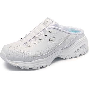 Skechers Womens D lites Bright Sky, Wit/Zilver, 39.5 EU