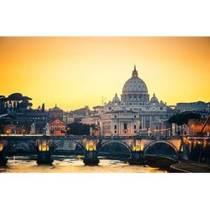 BEELD BEHANG PAPERMOON, St. Peters Kathedrale in Rome, VLIES Fotobehang, digitale druk, incl. lijm, verschillende maten