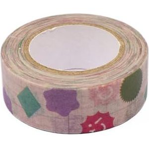 Craftelier - Bedrukte Washi Tape - Versier dagboeken, albums, knutselwerk of kaarten maken | New Design Style van 1,5 cm x 10 m