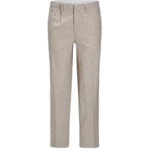 Jack & Jones Jprriviera Linen Broek, relaxed fit, beige, 52
