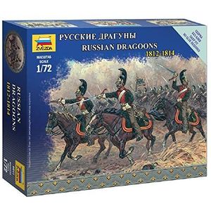 Zvezda Militaire figuren: Russische draken te paard 1812-1814