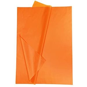 Snijpapier, zijdepapier, 28 vellen, formaat 50 x 70 cm, oranje
