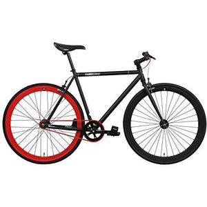 FabricBike Original heren fiets, zwart en rood 2.0, klein