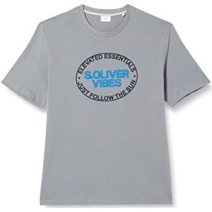 s.Oliver Heren T-shirt met korte mouwen, grijs 95d1, XXL