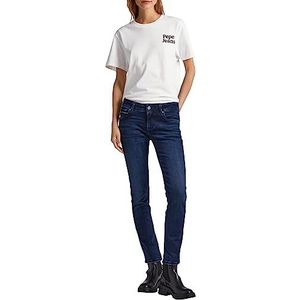 Pepe Jeans New Brooke Jeans voor dames, Blauw (Denim-xv7), 24W / 32L