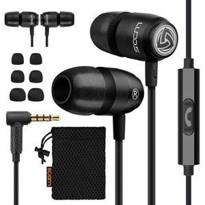 LUDOS Clamor 2 Pro hoofdtelefoon, microfoon, hoofdtelefoon, bekabeld, in-ear hoofdtelefoon met magnetische oordopjes en microfoon, 5 jaar garantie, geluidsisolatie