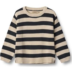 Wheat - Morgan - Gebreide Trui - Navy Stripe - GOTS-gecertificeerd - Jongens