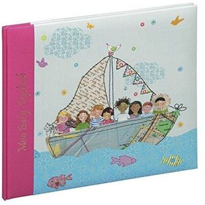 Pagna babydagboek 240 x 230 mm brede wereld d. roze 48S, karton, 24,5 x 22,5 x 1,5 cm