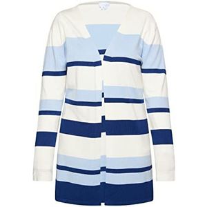 ALARY Gebreide cardigan voor dames 15426485-AL01, wit blauw marine, M/L, wit, blauw, marineblauw, M/L