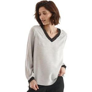 LaRime concept Damesblouse Amelia grijze kleur blouse, grijs., 42