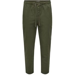 ONLY & SONS Onslinus Taper 0183 Pant Noos, groen (olive night), XS