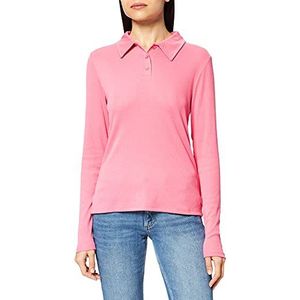 NA-KD Shirt met knoopkraag voor dames, roze, XXL