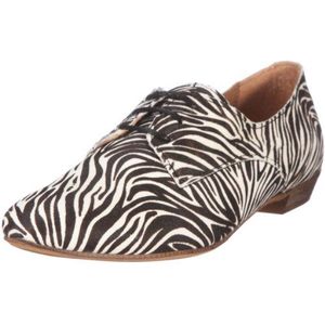 Bronx Herald 37 Pony Leopard 64880-C1 lage damesschoenen, Wit Zebra Naturel Zwart, 37 EU