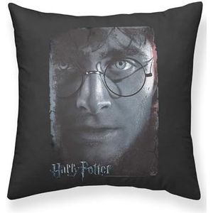 Belum kussensloop Harry Potter, afmetingen: 50 x 50 cm, model: Harry Potter Grey A, stof: Half Panama, 100% katoen, 250 g